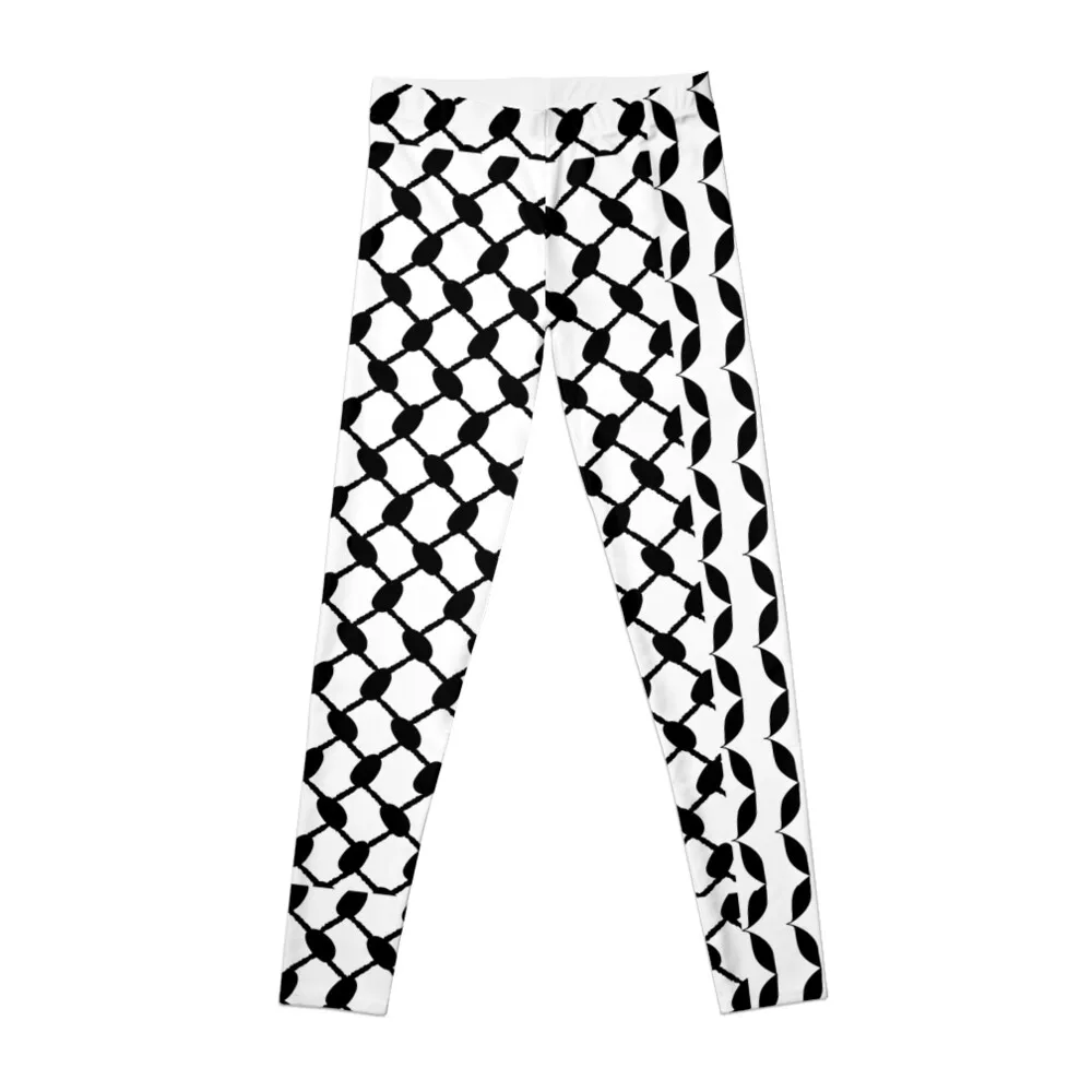 

Keffiyeh and Lines in Black Leggings exercise clothing for push up legging Womens Leggings