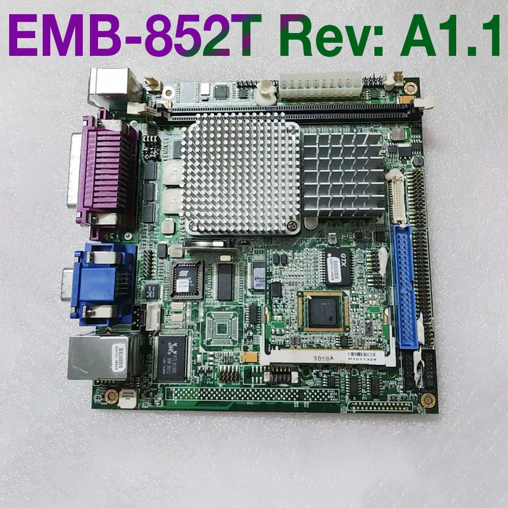 Embedded Industrial Computer Motherboard EMB-852T Rev: A1.1