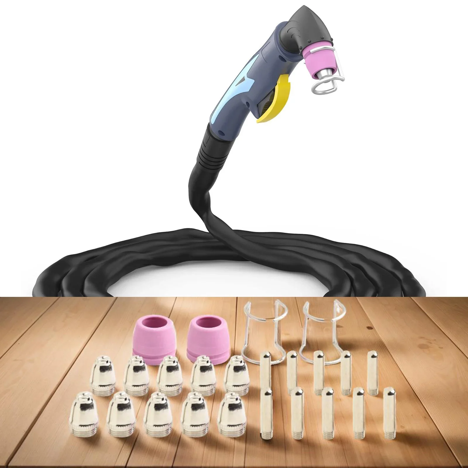 

Welding Tool Kit of 24 Pieces Featuring High Efficiency Tips Suitable for a Range of Plasma Cutting Applications