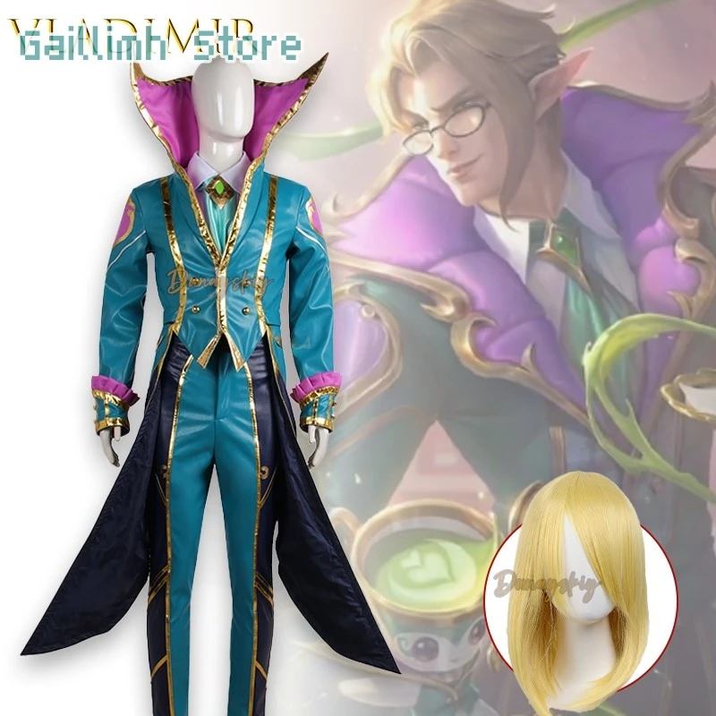 

Игра Владимир The Crimson Reaper Косплей π로윈 코스텔 Куртка Рубашка Полный костюм для мужчин Взрослый Хэллоуин Наряд Комикс Фестиваль Вечеринка ‌