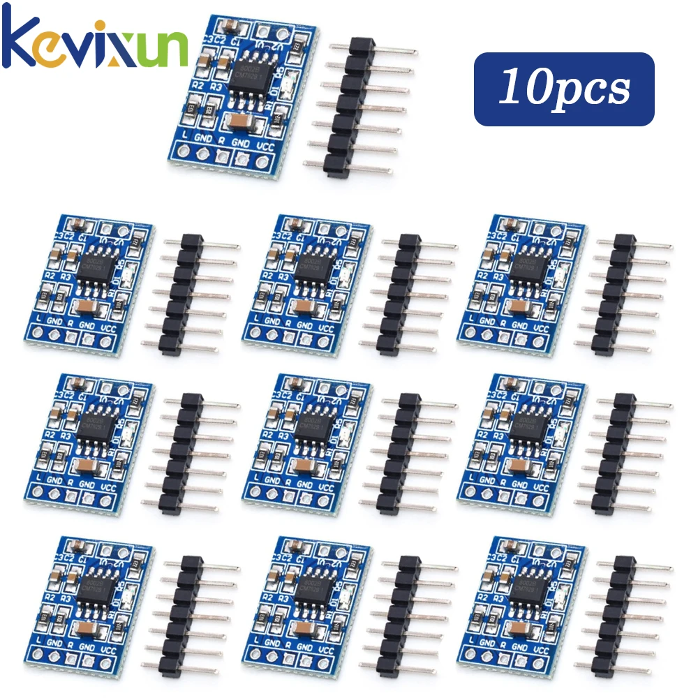 10pcs Super Mini HXJ8002 Audio Power Amplifier Board Mono Channel Voice low noise Amplifiers Module 2.0-5.5V Replace PAM8403