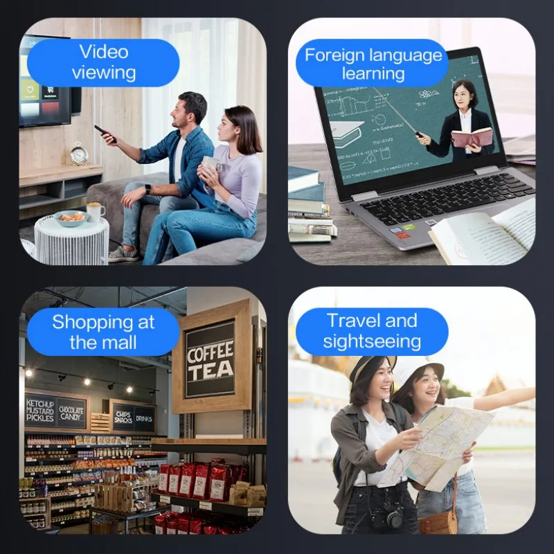 T17 Smart Translator Support Voice Recording & Photo Translate WIFI ChatGPT Online/Offline Translation 138 Multi-language 2-way