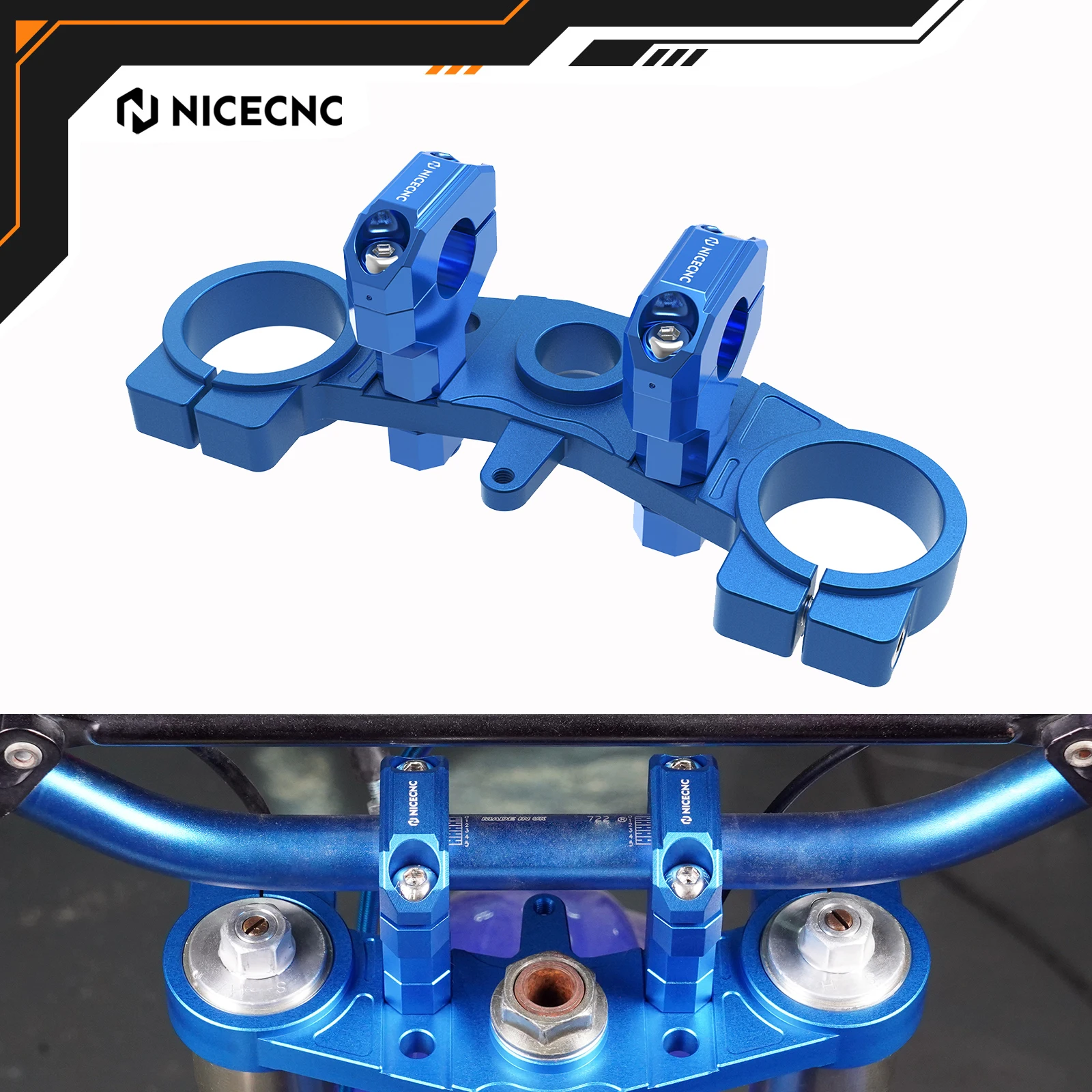

NICECNC Aluminum Upper Triple Tree Clamp For Yamaha YZ85 YZ 85 2002-2022 2021 2020 YZ80 YZ 80 1993-2001 Motorcycle Accessories
