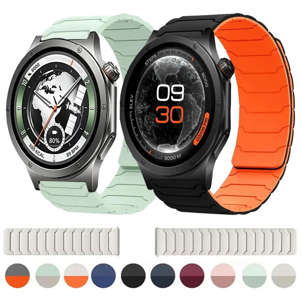 20mm 22mm Soft Silicone Strap For Oneplus Watch 4 3 2R Lite Magnetic Sports Belt OPPO Watch S X3 X2 X Amazfit Bip Max Balance 3