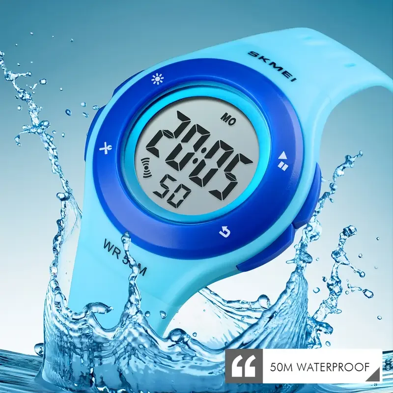 

SKMEI Kids Watch LED Sport Style Children Watches Boy Girl Fashion Digital Watch 5Bar Waterproof Watch Montre Enfant