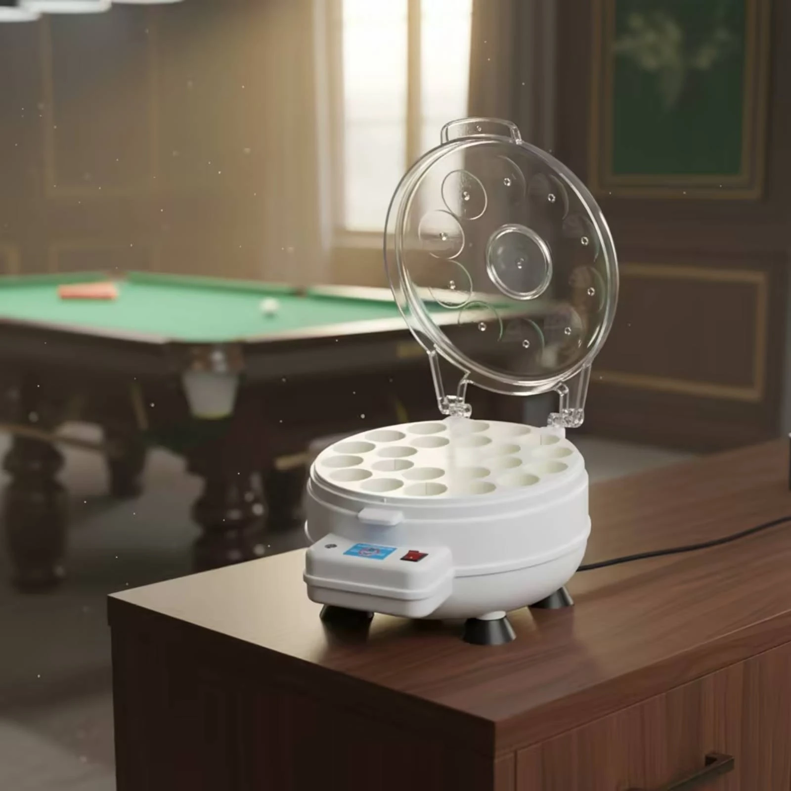 Automatic Billiard Ball Cleaning Machine Electric Automatic Billiard Ball Cleaning Machine Appliance Tabletop Compact view 3