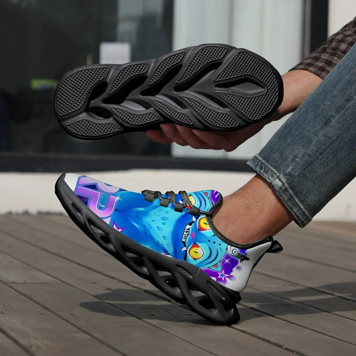 

Lightweight Large-sized Round-top Low-top Color-blocking Fashionable Cartoon New Lace-up Flat-bottom Low-top Casual Sports Shoes