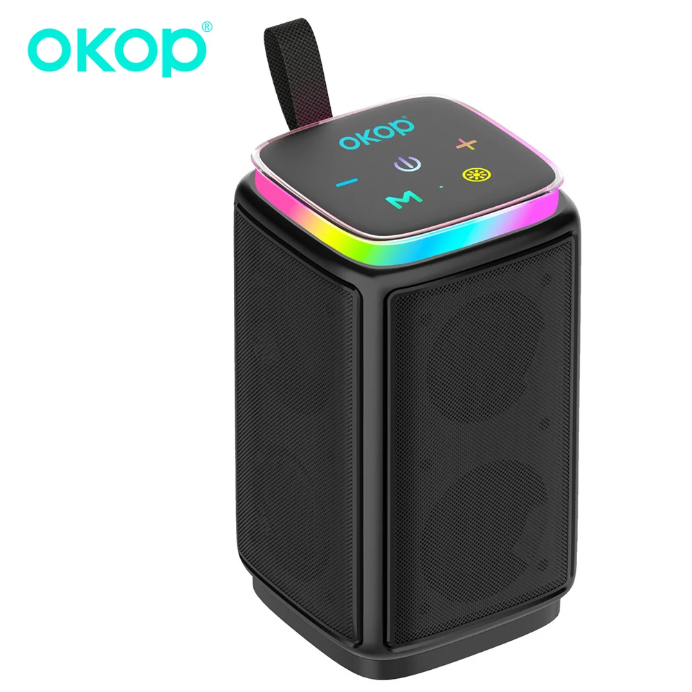 

OKOP Bluetooth Speaker,Dual Magnetic Subwoofer,RGB Light Speaker,Wireless Card Speaker,Portable Mini Speaker Caixa De Som 범블비헬맷
