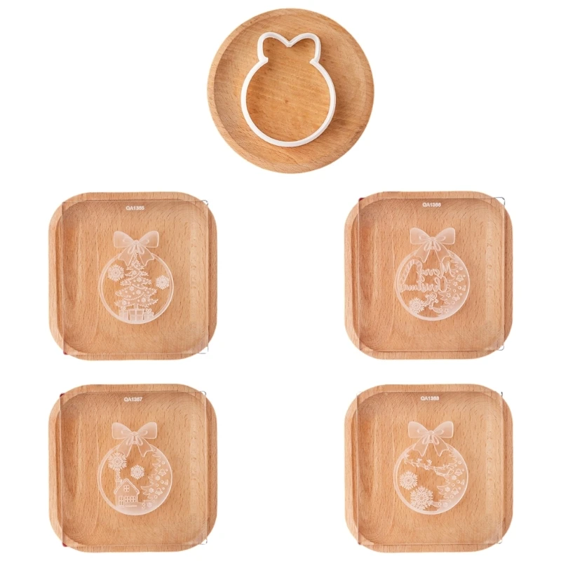 Multipurpose Acrylic Cookie Stamp Christmas Biscuit Mold for Baking Enthusiasts