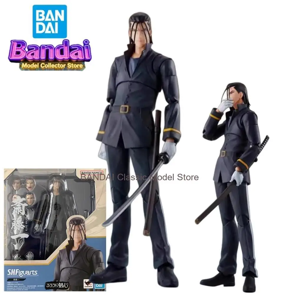 Figura de Acción Bandai SHF Rurouni Kenshin, Anime Gundam Mobile Suit, Juguetes para Niños, Caja Original