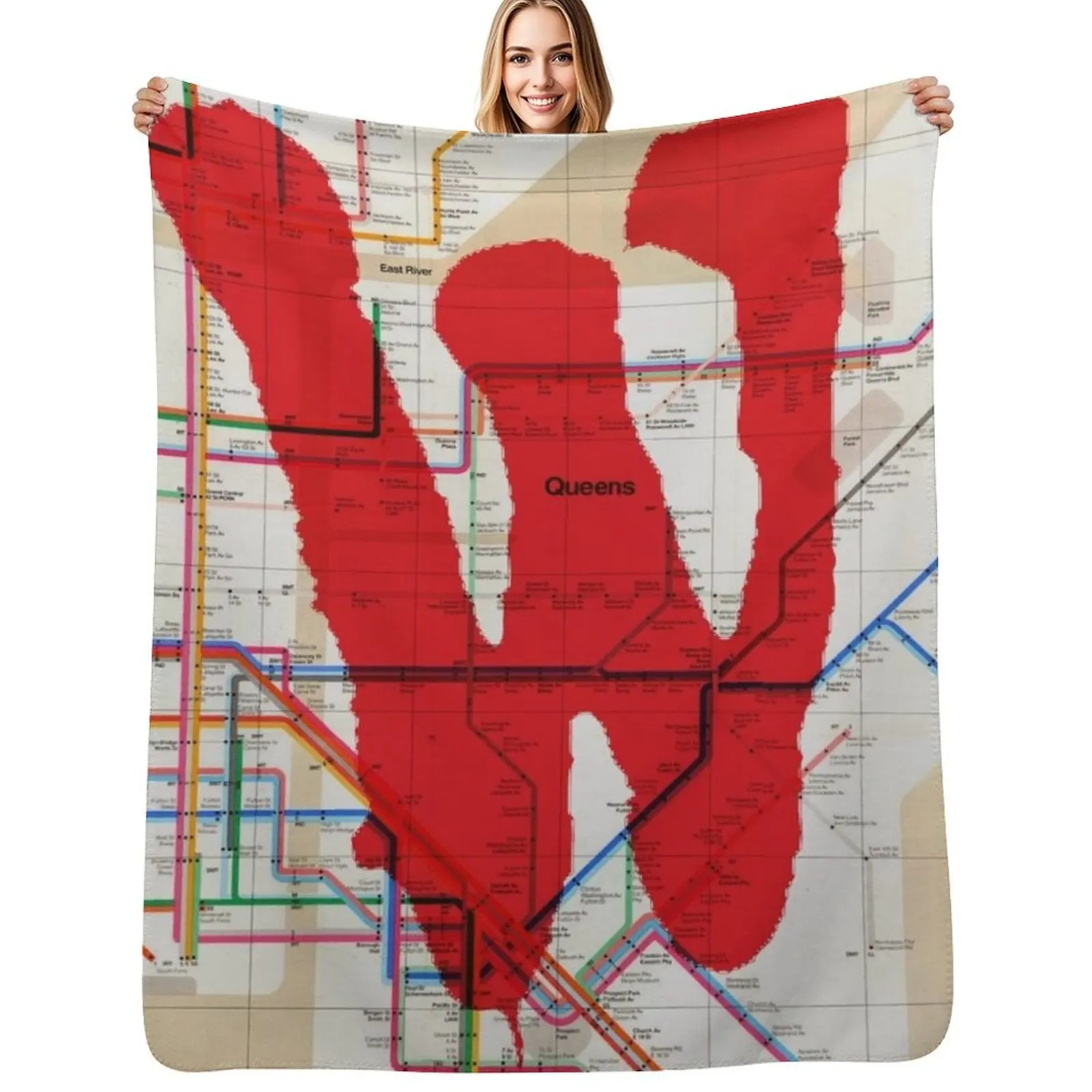 Warriors Map Throw Blanket Soft Warm Blanket Gift for Grandparents
