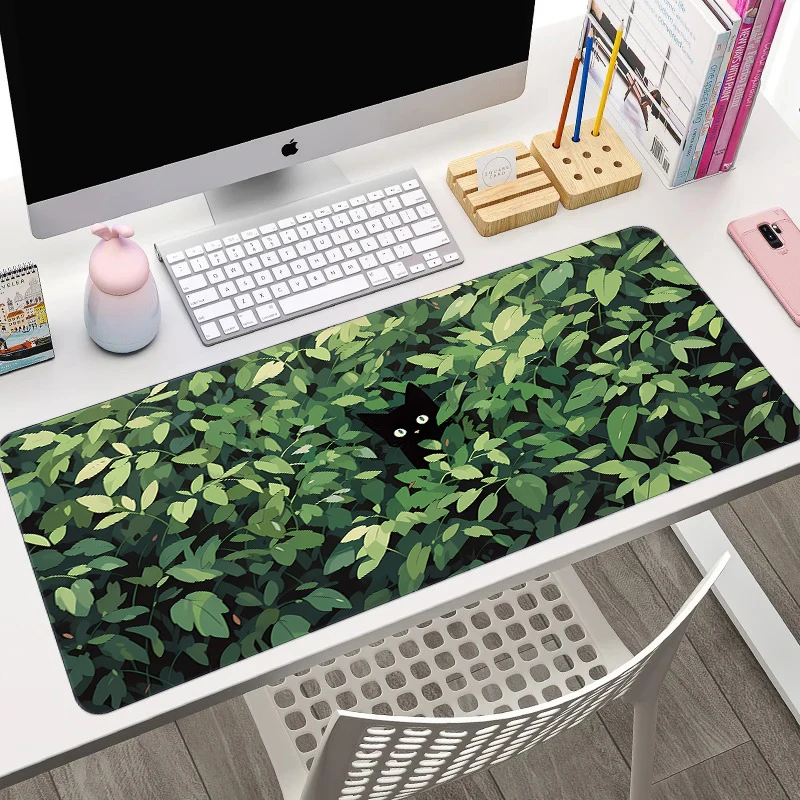 Cute Cats in Daisy Mouse Pad Large Computer Office Game Table Mats XXL Rubber Anti-slip Gaming Keyboard Mousepads Long Desk Pads