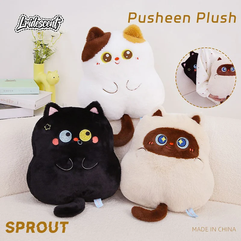 

Новинка 2026: Милая плюшевая подушка-котик, мягкая игрушка-кукла для домашнего декора
