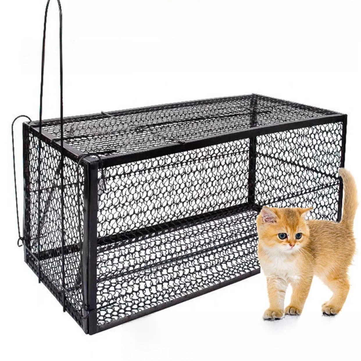 

Auatic Trap Cage for Wild s And Dogs Rescue Tool Yellow Mouse Trapper Outdoor Pet Containment Dog Cage Other Brand 0