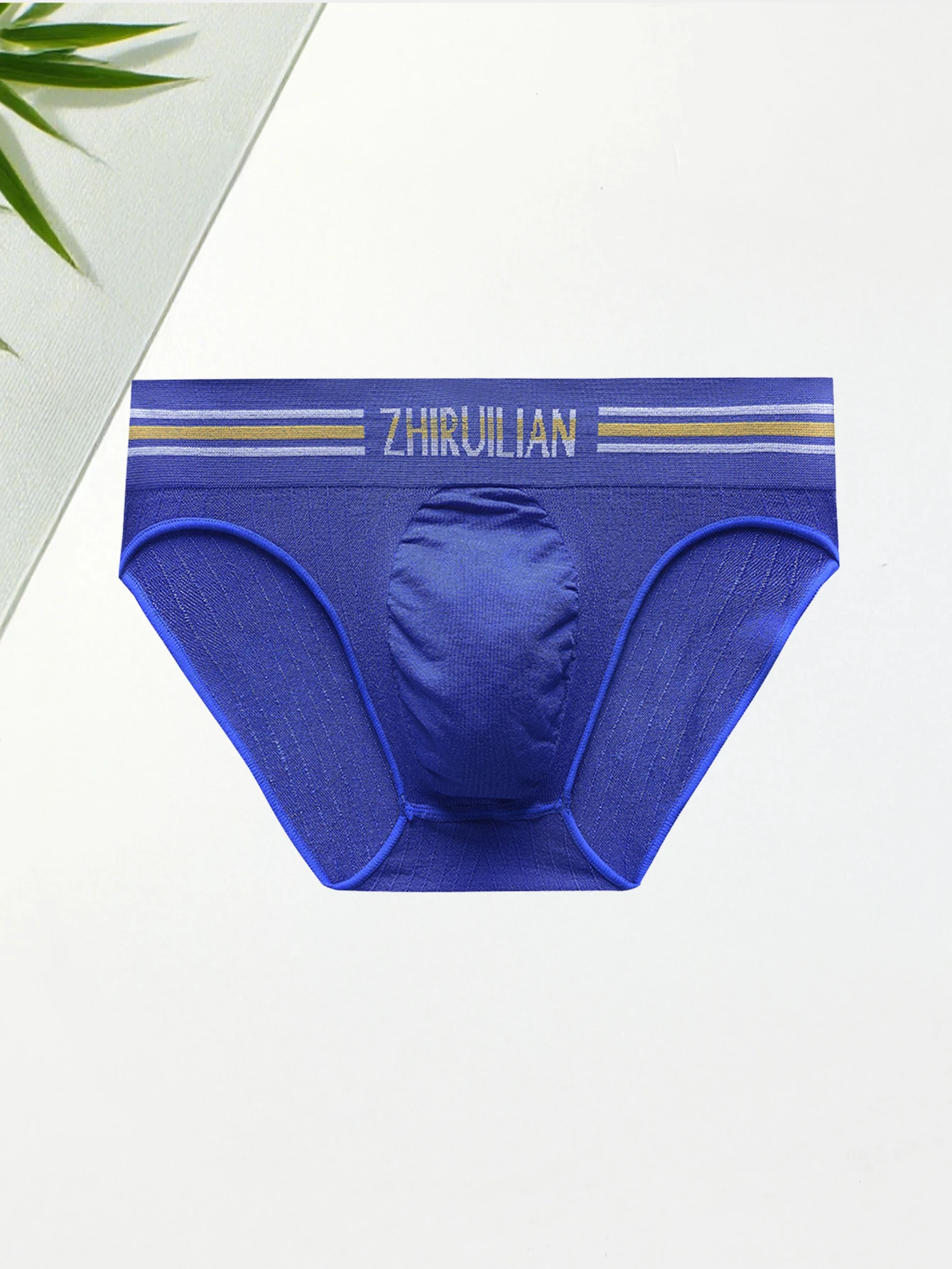 2PCS men's briefs for casual sports and comfortable men's soft knitted low waist letter men's triangle underwear