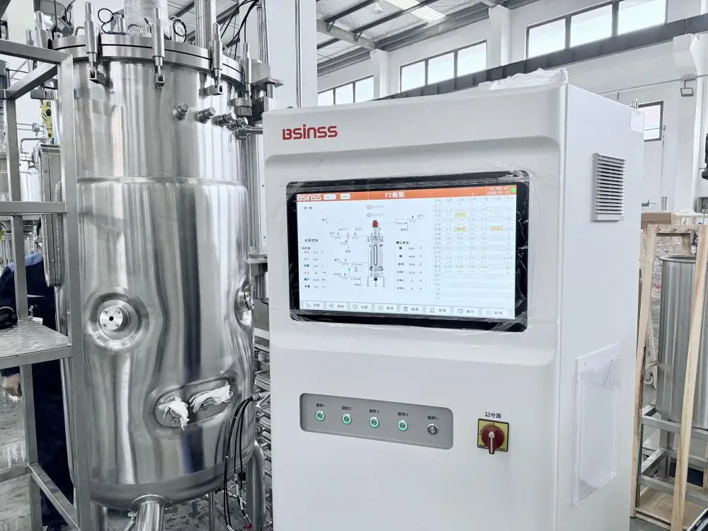 Автоматический биорерактор из нержавеющей стали, лабораторный резервуар, реактор, твердый ферментер, вращающаяся ось, сердечник нового состоянии, включая двигатель ПЛК