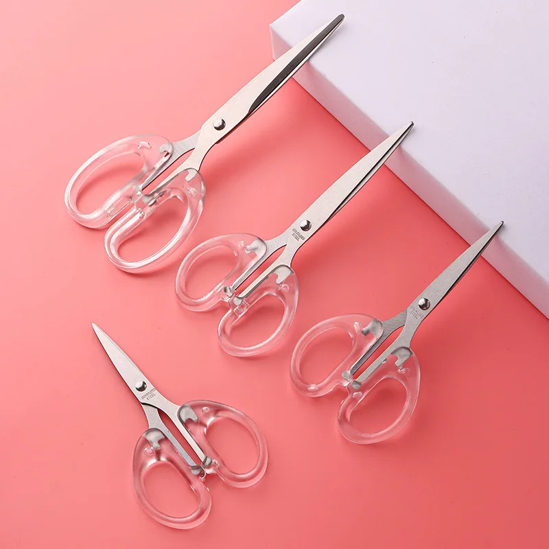 Stainless Steel Sewing Scissors Blade Safe Cutter Black Coating Non-Stick for Paper Hand Craft Scissors Stationery Scissors