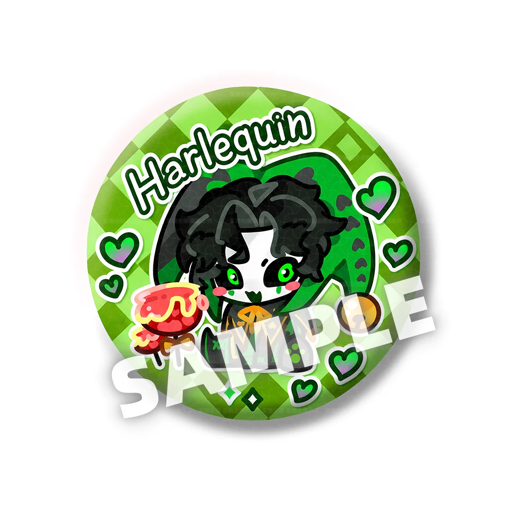 The Freak Circus 58mm Anime Button Pin Badge Pierrot Harlequin Jester Doctor Ticket Taker Brooch Collectible Fan Gift keychain