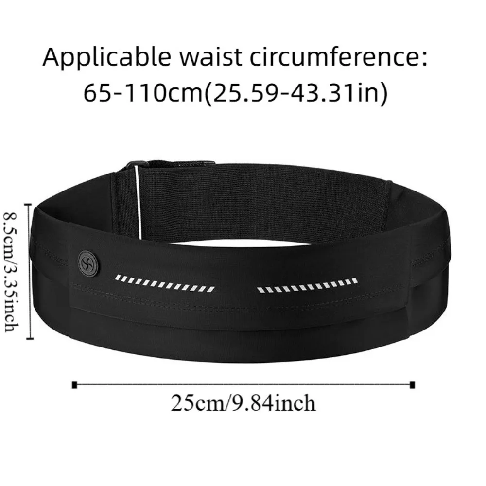 Ultracienka sportowa nerka na telefon z odblaskami nocnymi, elastyczna torba do biegania, lekka i oddychająca torba sportowa na telefon.