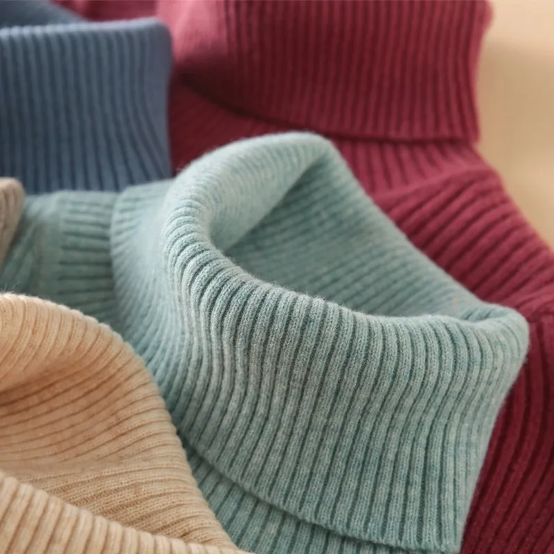 

Thiened Woolen Knitted High Collar Long Sve Women's Sweater Autumn Winter New Sle Slim Fit Base irt Commute Sle Pu...