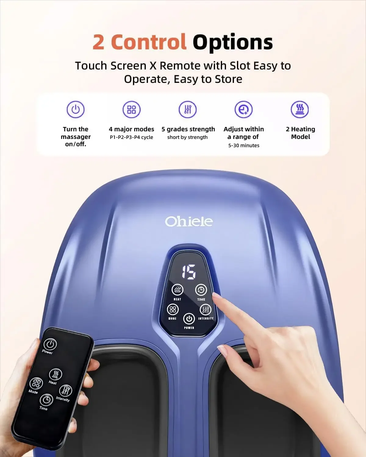 Foot Massager with Heat,Shiatsu Deep Kneading Massager for Plantar Fasciitis, Foot Massage Machine with Multi Massage Modes