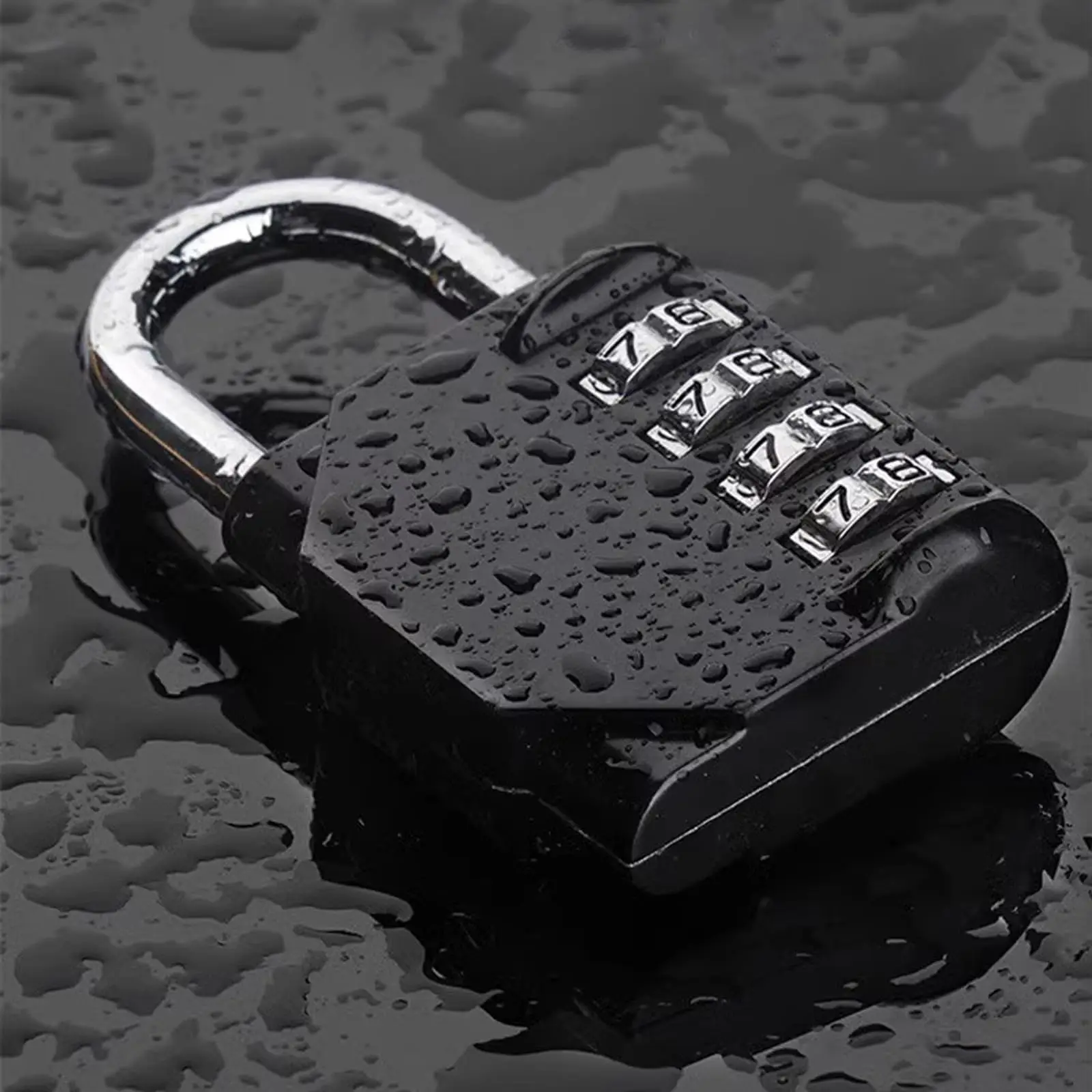2pcs Combination Padlocks Lock Resettable 4-digit Padlock with Combination, Combo Lock for Toolbox School Employee Locker