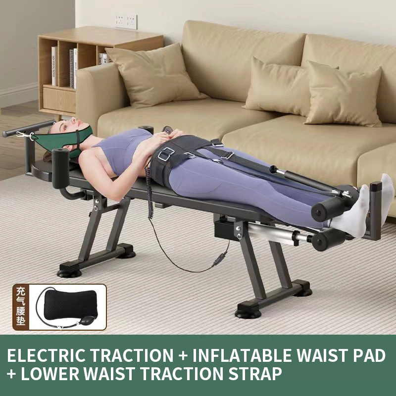 Height Increasing Electric Tensioner Cervical Vertebra Lumbar Vertebra Soothing Device Stretching Traction Inversion Table