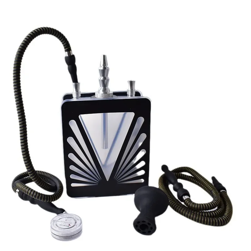 

New Arabian bottle with lamp, bar clear bar, finished hookah, double acrylic triangular pot, full set of hookah.