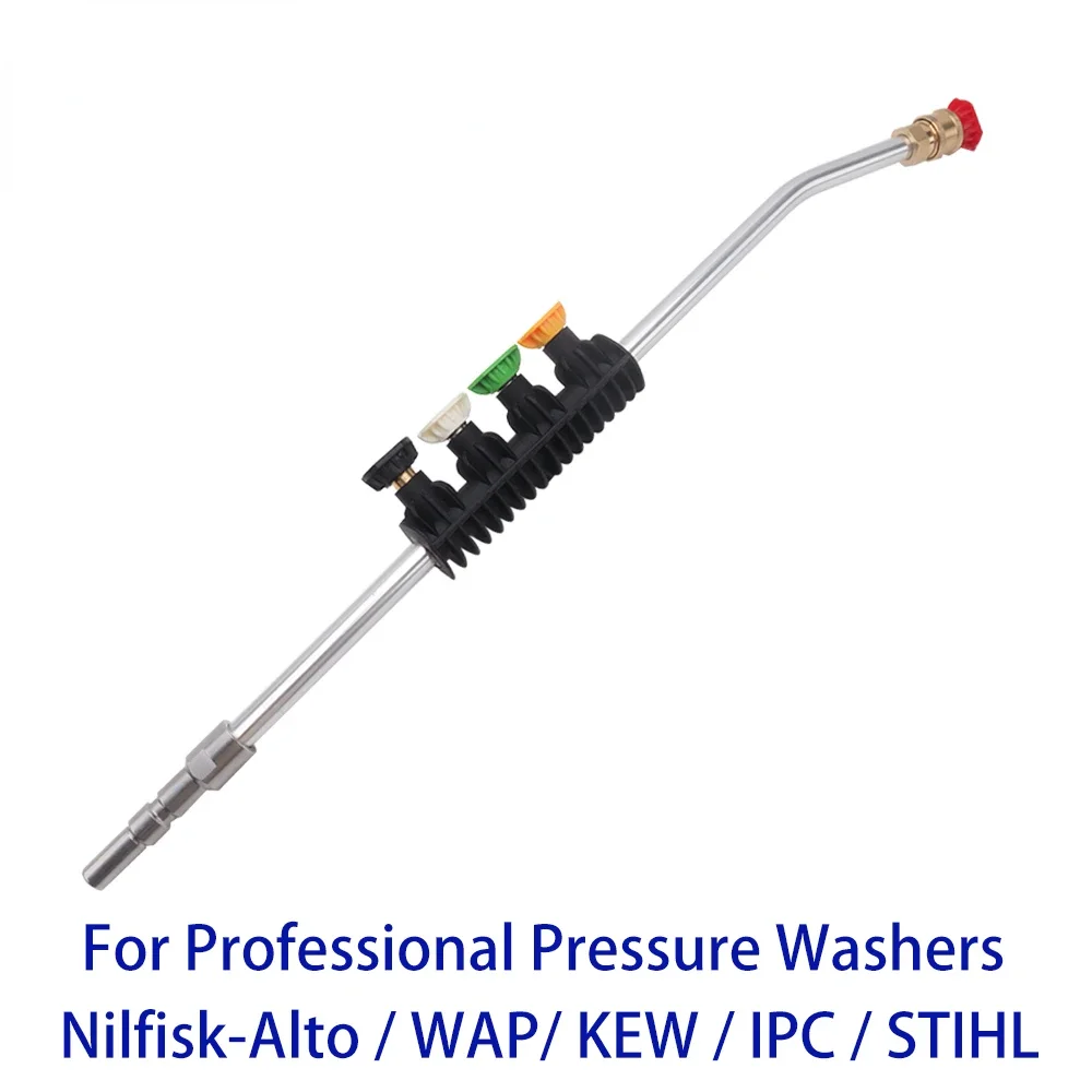 Professional Pressure Washer Metal Jet Lance Wand Tips Nozzles Spray Lance for Nilfisk-Alto/ WAP/ KEW/ IPC Portotecnica/ STIHL