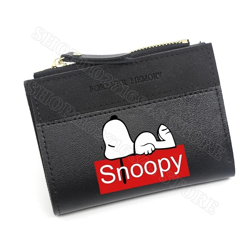 New Snoopy Women Wallets Girls Cute Purses Portable Large Capacity Purse Cartoon Anime Graphic Print Wallet Birthday Party Gifts