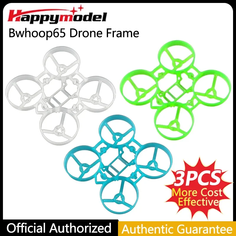 3PCS HappyModel Bwhoop65 3.1g Mobula6 65mm Tiny Whoop Drone Quadcopter FPV Frame KIT RC FPV Brushless Racing Freestyle DIY Parts