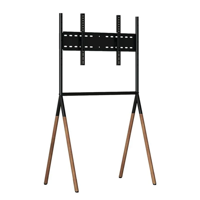 

TV floor bracket bedroom solid wood movable living room vertical hanger