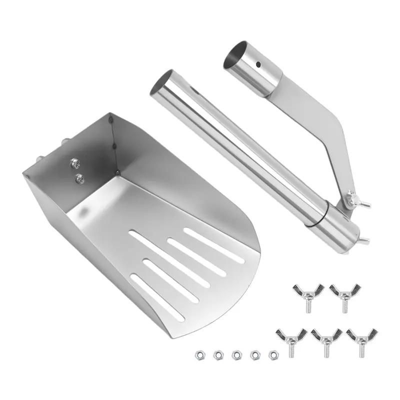 

Aluminum Alloy Leaf Cleaning Spoon Gutter Scoop Portable Roof Gutter Tool Gutter Cleaning Shovel Leaves Dirt Cleaner-[A04I Tools