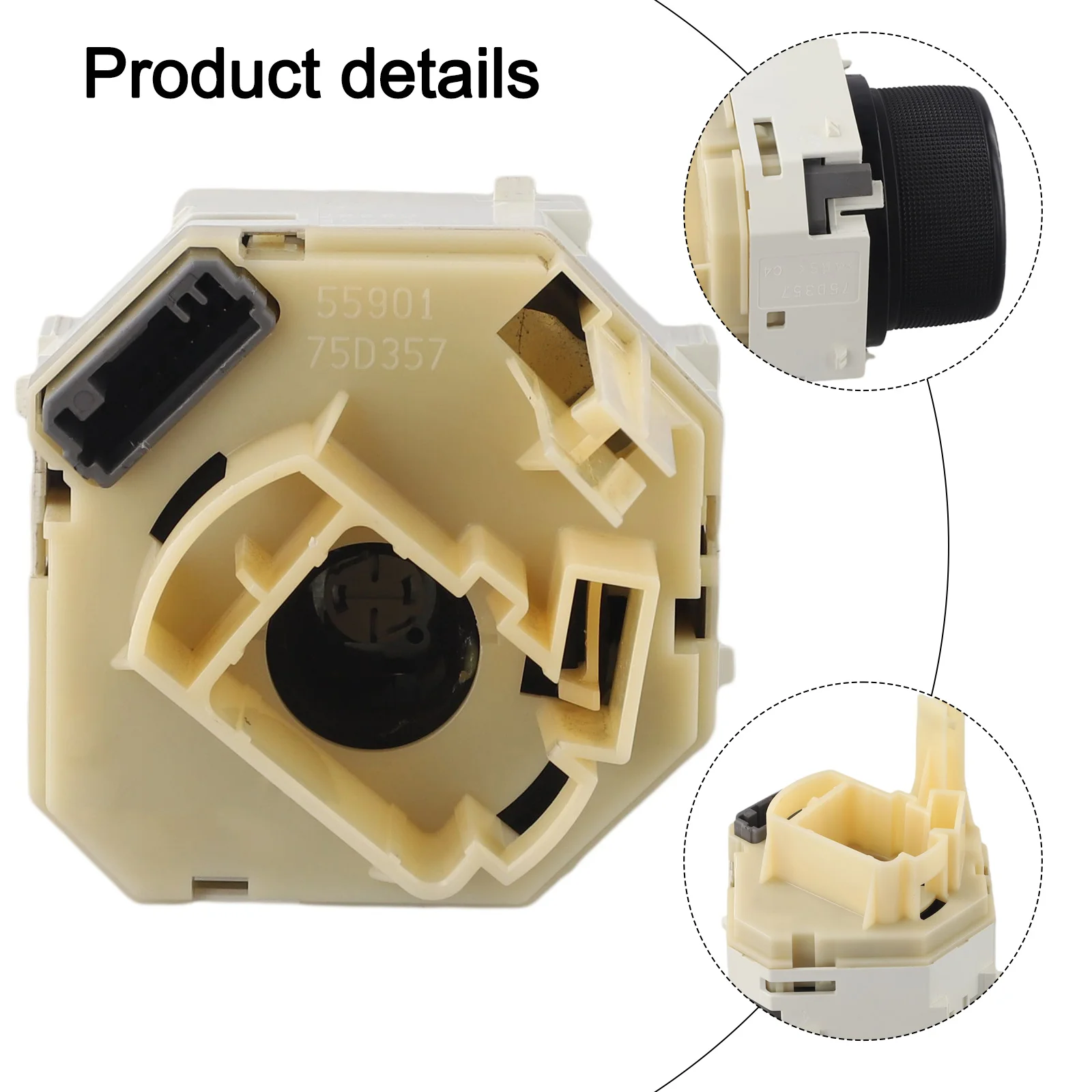 

For Toyota Corolla 2009-2013 Air Condition Knob Black Direct Installation Easy Installation Practical Accessory