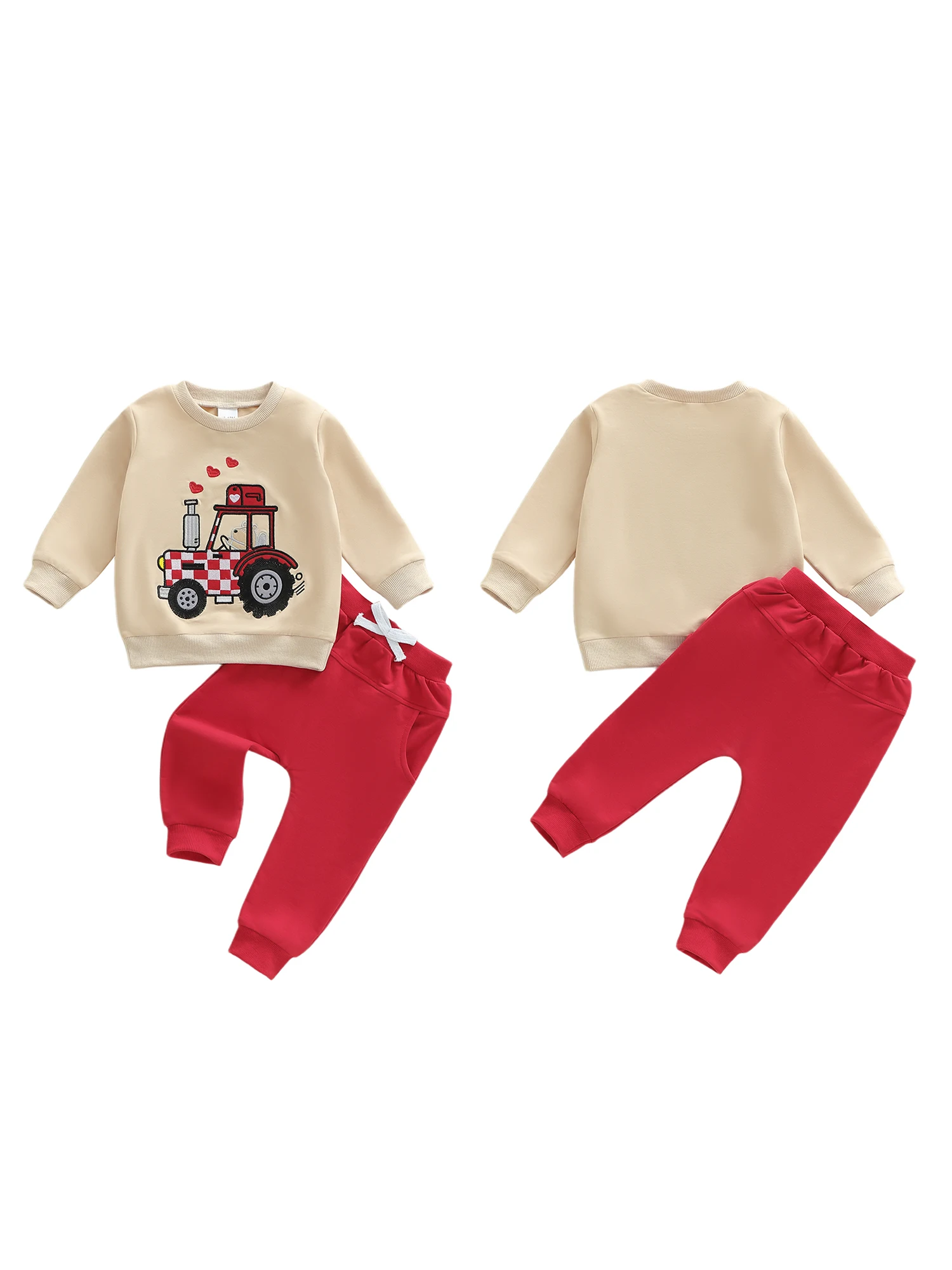 رائعتين الرضع عيد الحب فرقة القلب بالون زين هوديي والركض 2 قطعة البدلة