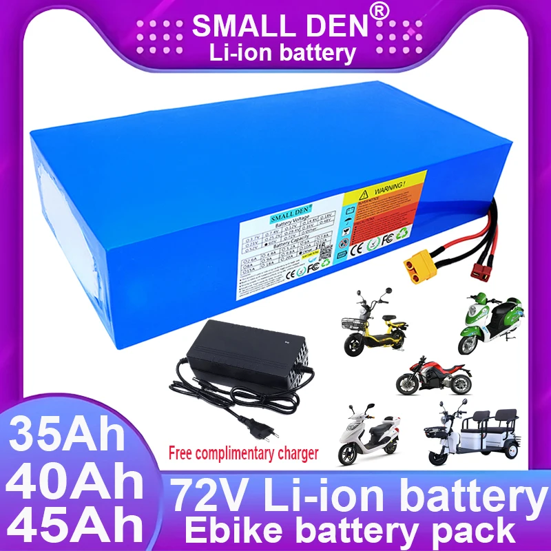 72v 35ah 40ah 45ah 3500w Three wheeled Motorcycle Inverter 84v 20s 7P 8P 9p Lithium ion Battery 50a BMS Duty Free+Charger