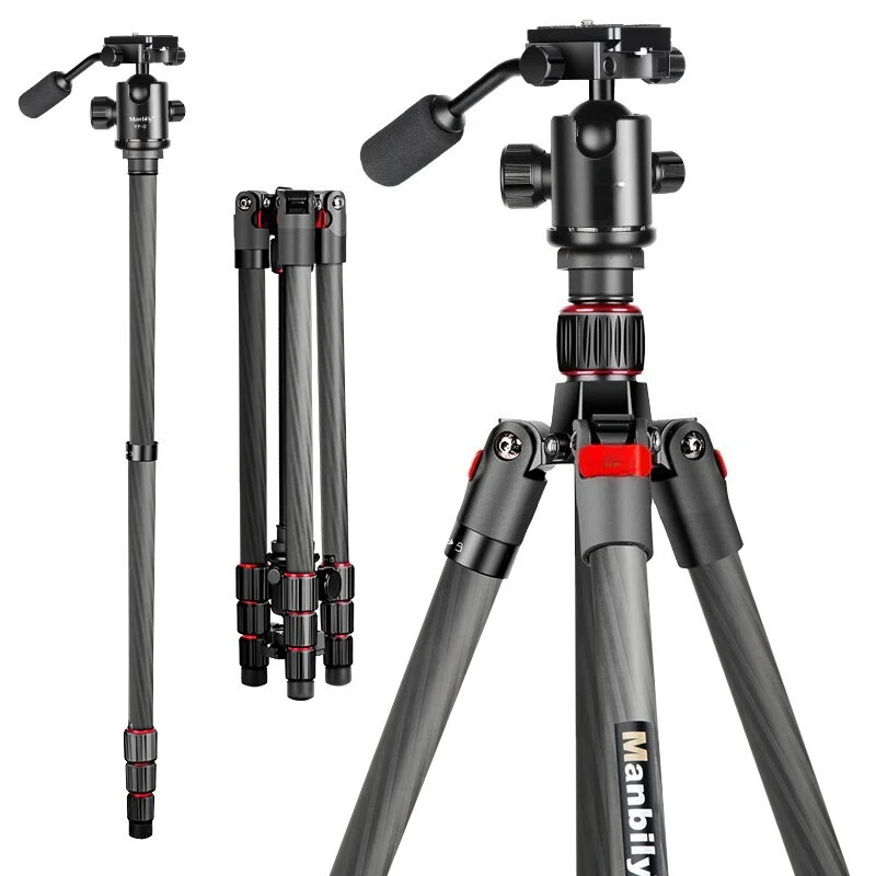 Carbon fiber tripod SLR camera micro single gimbal set portable