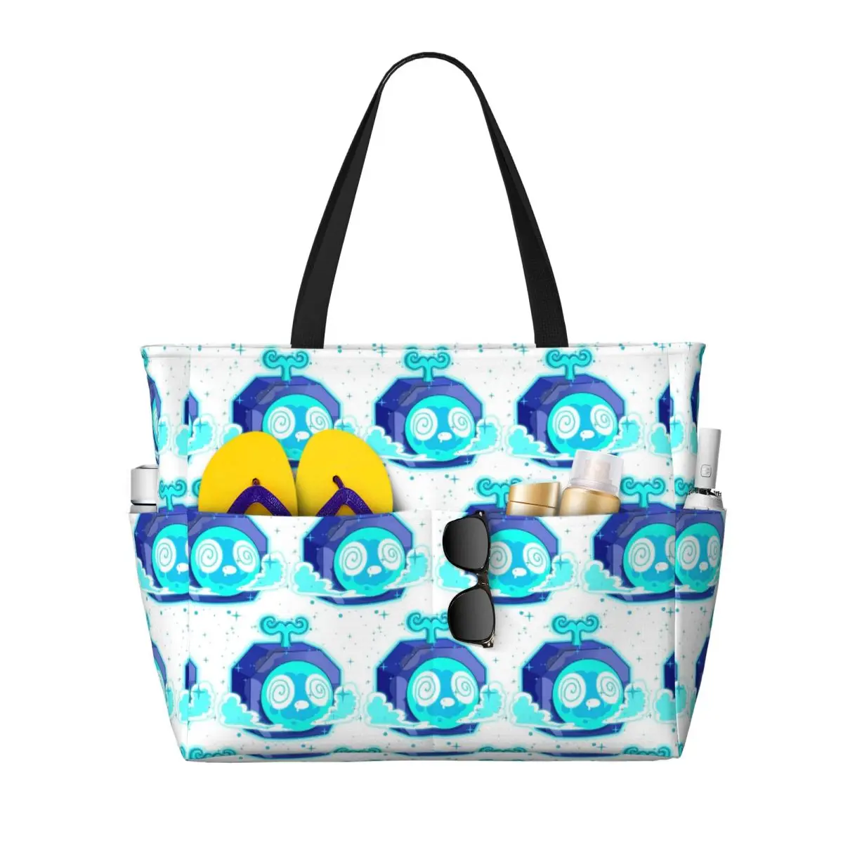 

Blox Fruits Game Пляжная большая сумка Спортивная сумка для занятий йогой в тренажерном зале Большая большая сумка Женская дорожная сумка Сумка для фитнеса