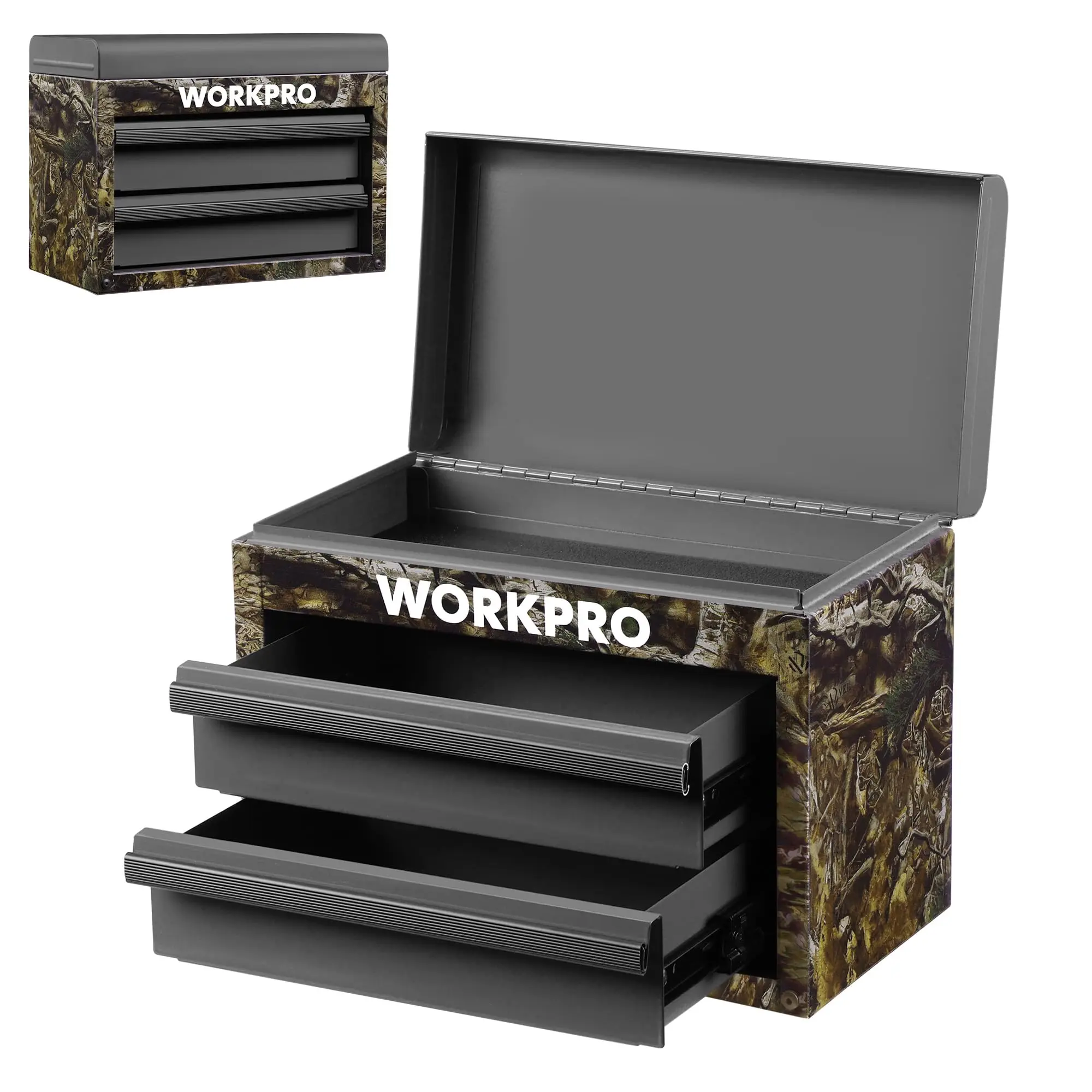 

Прочный ящик для инструментов из холоднокатаной стали, 2-секционный верхний ящик для инструментов с ПВХ-вкладышами – Органайзер для мелких деталей повышенной прочности для механиков