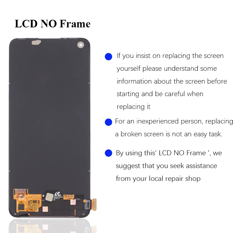 Imagem -03 - Original Amoled Lcd Display Touch Screen Digitizer Apto para Oneplus Nord ce 5g Iv2201 Eb2101 Eb2103