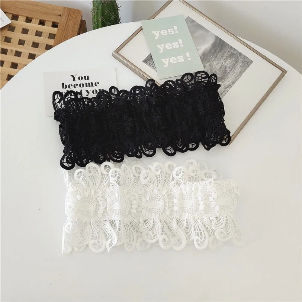 

Fashion Solid Color Lace Cummerbunds Hollow Elastic Corset Belt Slimming Waistband Wide Waist Corset Ladies