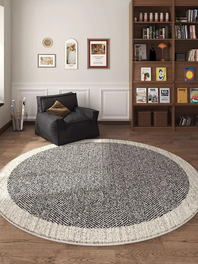 Round Large Area Carpets for Living Room Modern Soft Fluffy Rugs for Bedroom Home Decoration Cloakroom Carpet Vintage Lounge Rug