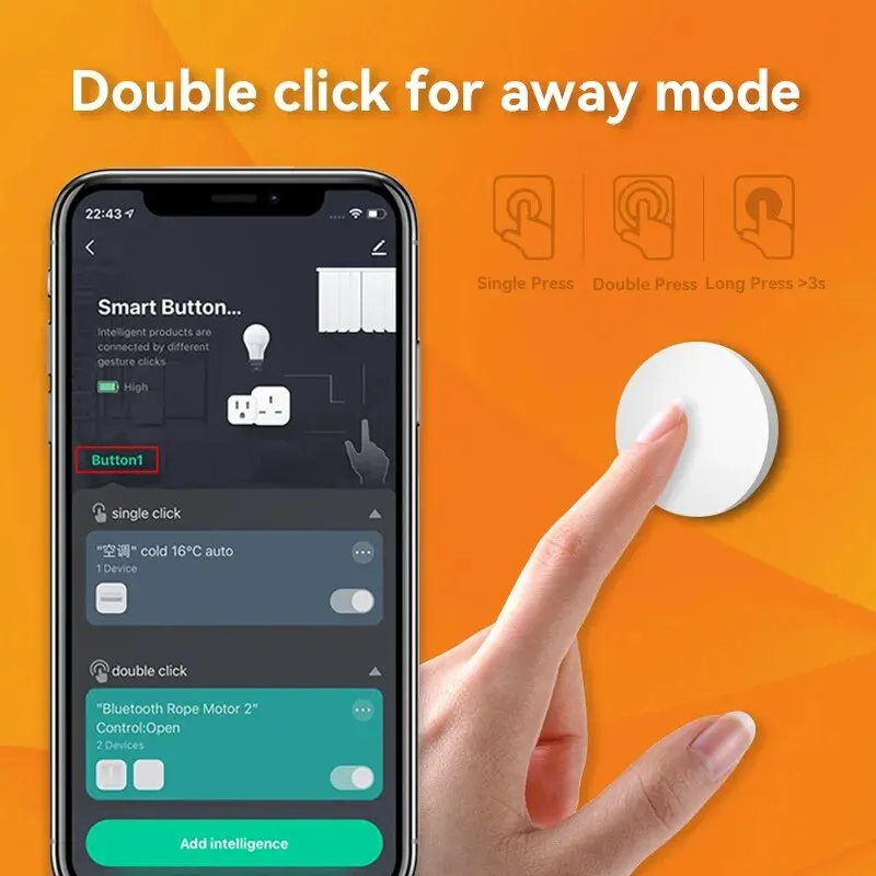 Tuya ZigBee Smart Button Scene Switch Wireless Remote One Key Controller Multi-scene Linkage Switch Google Alexa Voice Assistant