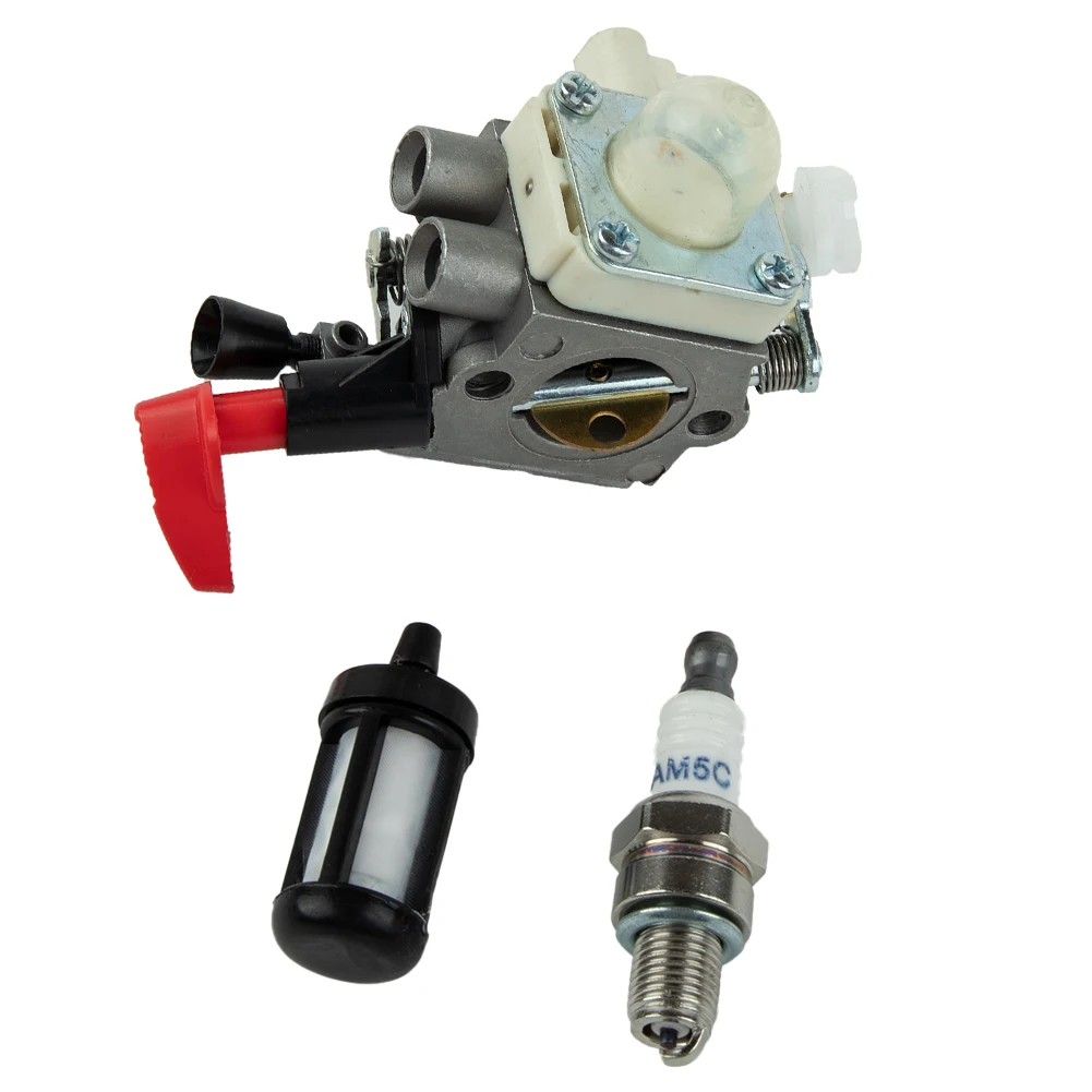 Delicate Carburetor 2X Fuel Line 2X Gasket Air Filter 1X Spark 1X Fuel Filter Equipment Long for service Life New Solid