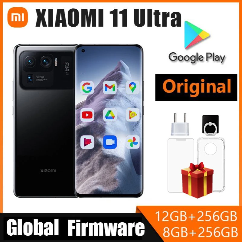 Xiaomi-Mi 11 Ultra Smartphone, 5G, Bateria 5000mAh, Snapdragon 888, Octa-Core, Câmera 50MP, Display de 6,81 