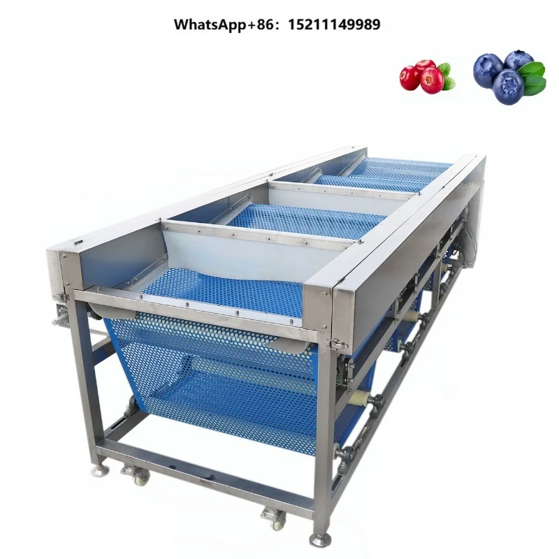 Hot Sale Automatic Fruits Vegetables Potato Cherry Tomato Blueberries Avocado Sorting Grading Machine 4 Grades Diameter Sorting