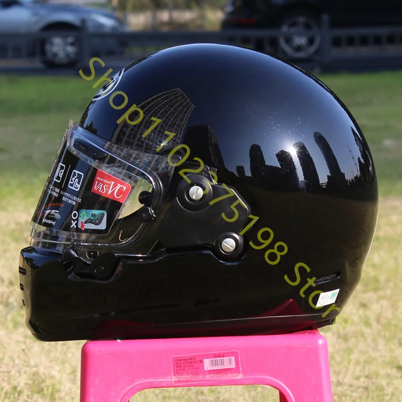 RAPIDE NEO Japanese Mode Full Face Helmet,For Harley Motorcycle And Cruise Motorcycle Protective Helmet,Bright Black,Capacete