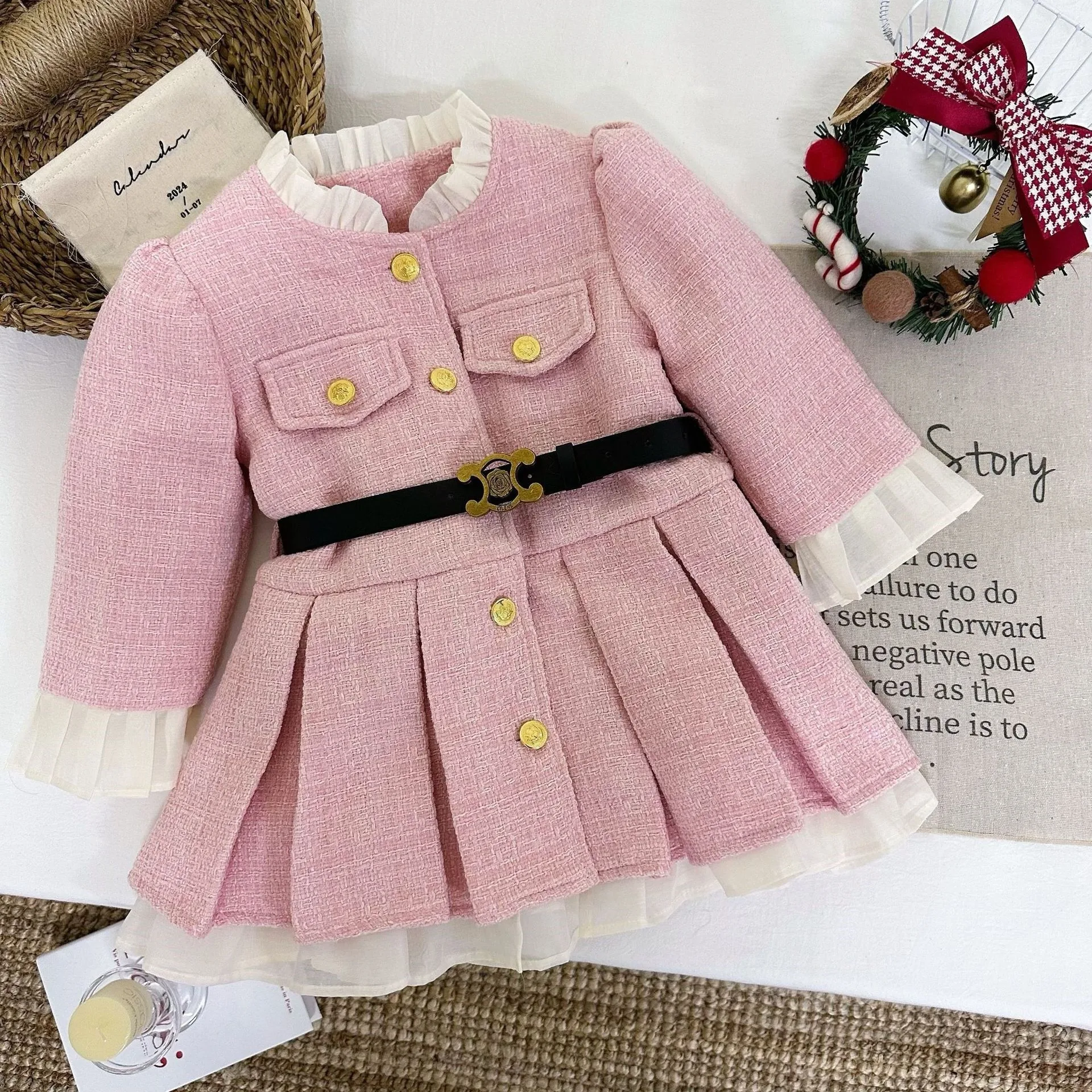 2026 Spring Korean Style Girls' Coat, New Children's Top, Fashionable, Soft, High-end Little Girls' Windbreaker