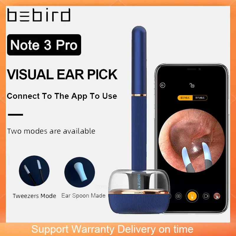 

Mijia Bebird Note 3 Intelligent Visual Ear Stick 1000W HD Endoscope Ear Cleaning Tool Mini Camera Otoscope Borescope Ear Picker