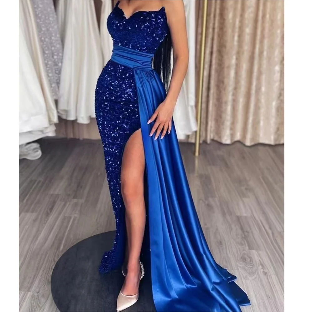 Muloong Sweetheart Sweep Train Sequins Women Luxury Party Dress 2023